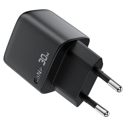 Polnilnik Acefast A115 z USB-C kablom, 30W, 3A, 1 x USB-C, črn