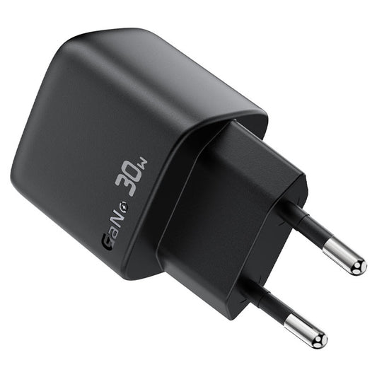 Polnilnik Acefast A115 z USB-C kablom, 30W, 3A, 1 x USB-C, črn