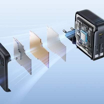 Omrežni polnilec z USB-C kablom Baseus EnerCore CJ21, 67W, 3.35A, 1 x USB-C, črn E0120G00