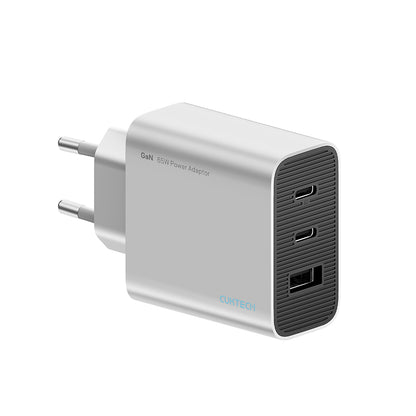 Omrežni polnilec Cuktech, 65W, 3,25A, 1 x USB-A - 2 x USB-C, bel CUK0A15CEUSL