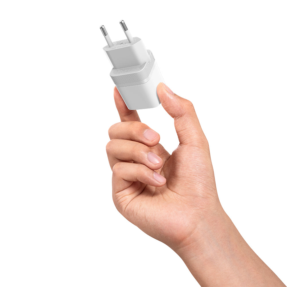 Omrežni polnilec Cuktech, 40W, 3A, 1 x USB-C, bel CKAC301SEUWH