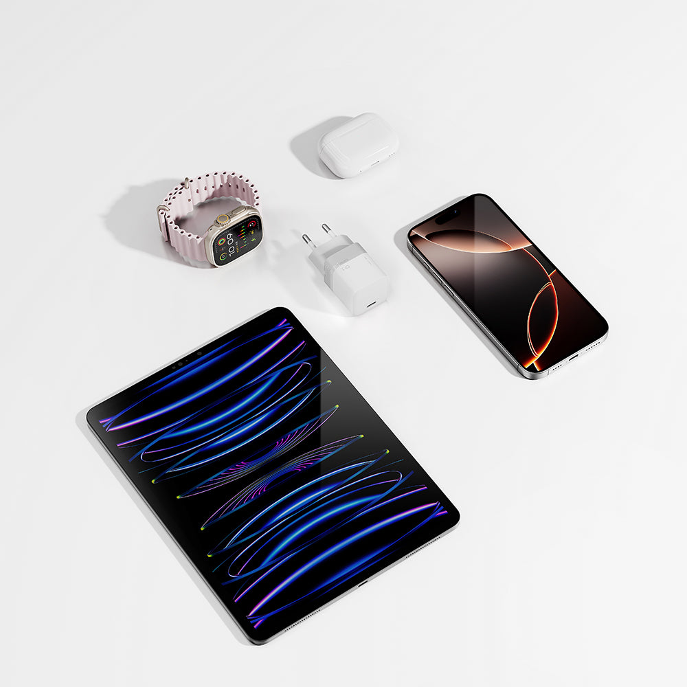 Omrežni polnilec Cuktech, 40W, 3A, 1 x USB-C, bel CKAC301SEUWH