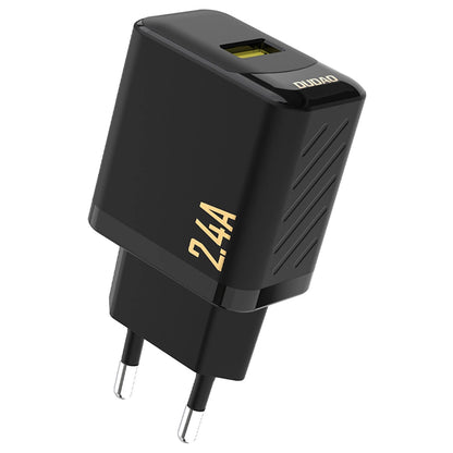 Omrežni polnilec Dudao A23, 12W, 2.4A, 1 x USB-A, Črn