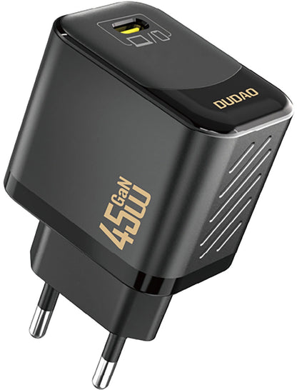 Polnilnik omrežja Dudao A28, 45W, 3A, 1 x USB-C, Črn
