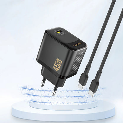 Polnilnik omrežja Dudao A28, 45W, 3A, 1 x USB-C, Črn