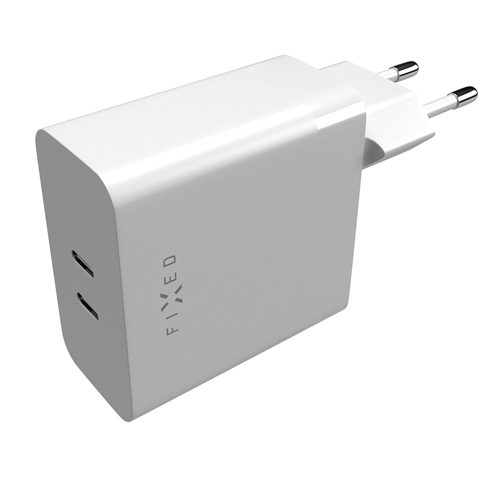 Polnilnik Fixed za omrežje, 65W, 3.25A, 2 x USB-C, Bel