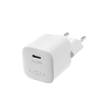 Polnilnik Fixed Mini, 20W, 3A, 1 x USB-C, Bel