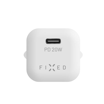 Polnilnik Fixed Mini, 20W, 3A, 1 x USB-C, Bel