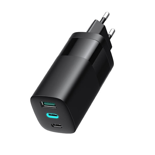 Omrežni polnilec HAVIT UC10, 65W, 3A, 1 x USB-A - 2 x USB-C, Črn