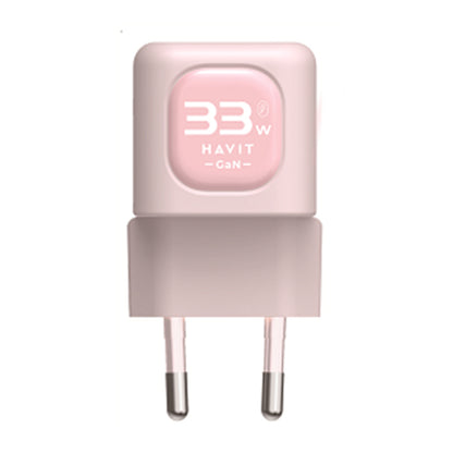 Polnilnik HAVIT UC230, 33W, 3A, 1 x USB-A - 1 x USB-C, Roza