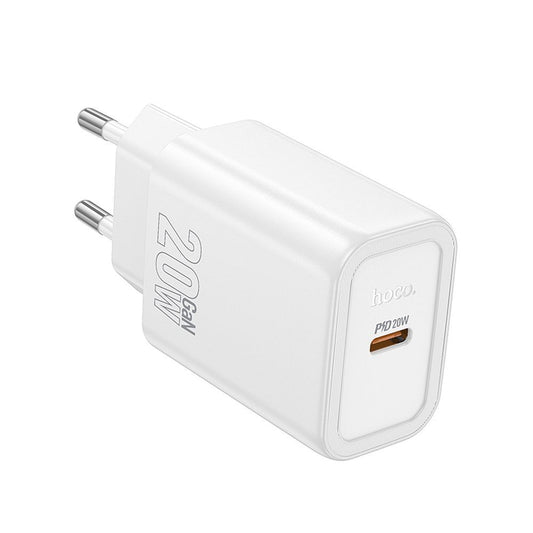 Polnilnik HOCO N60, 20W, 3A, 1 x USB-C, Bel