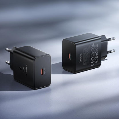 HOCO N77 Wall Charger, 45W, 3A, 1 x USB-C, Black
