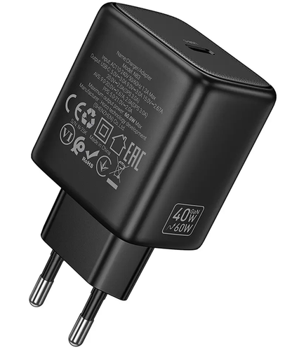 Omrežni polnilec HOCO N83, 40W, 3A, 1 x USB-C, Črn