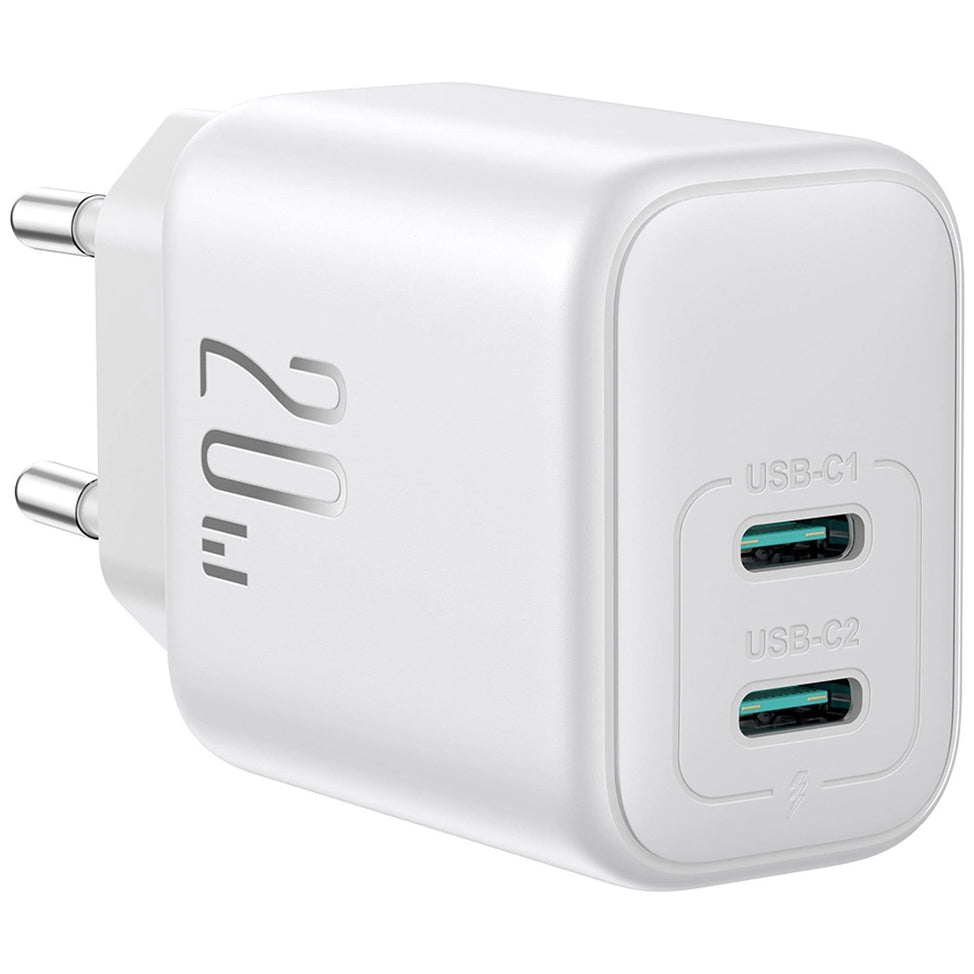 Polnilnik Joyroom JR-TCF12, 20W, 3A, 2 x USB-C, Bel