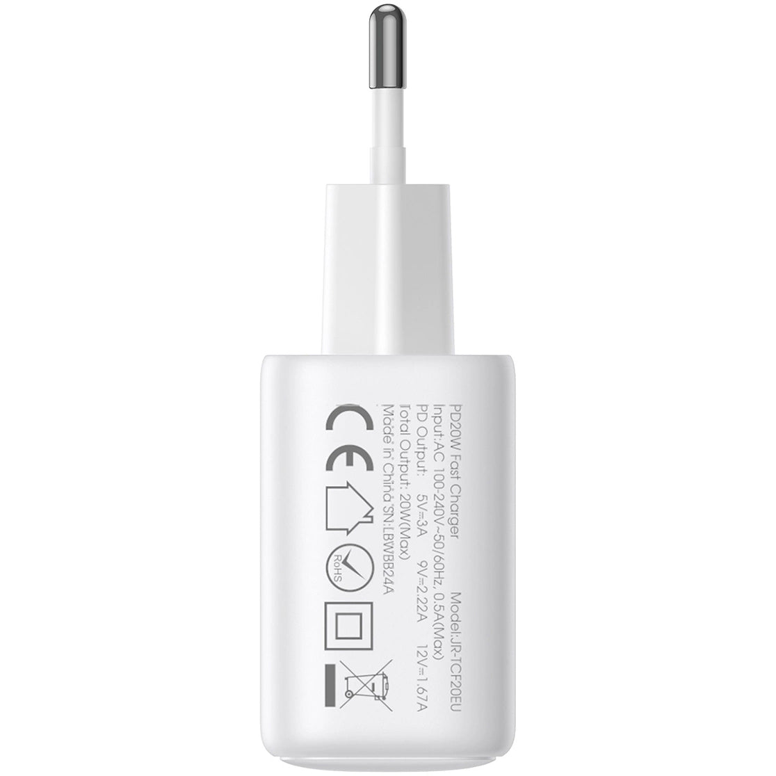 Polnilnik Joyroom JR-TCF12, 20W, 3A, 2 x USB-C, Bel