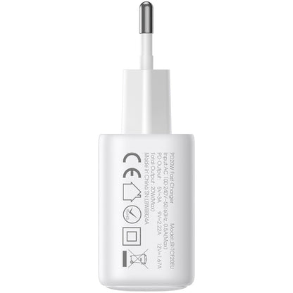 Polnilnik Joyroom JR-TCF12, 20W, 3A, 2 x USB-C, Bel