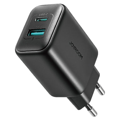Polnilnik omrežja Joyroom JR-TCF13, 25W, 3A, 1 x USB-A - 1 x USB-C, črn