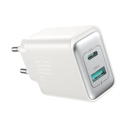 Polnilnik Joyroom JR-TCF15, 30W, 5A, 1 x USB-A - 1 x USB-C, Bel