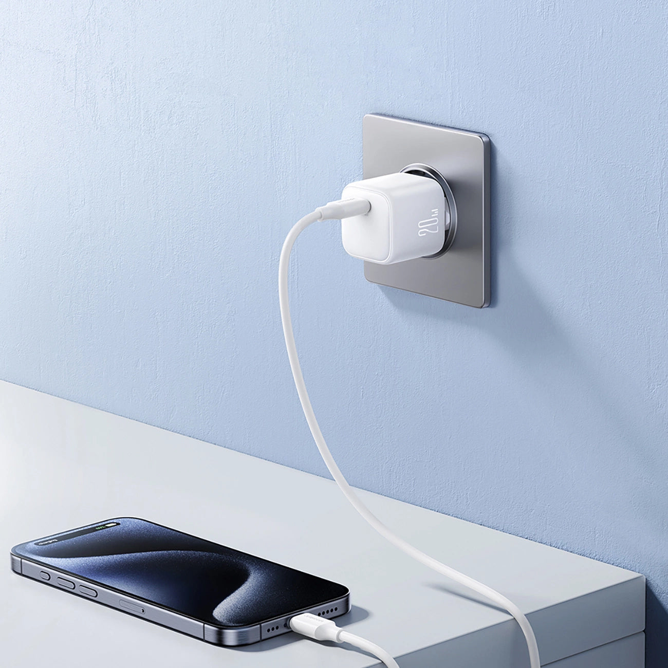 Polnilnik Joyroom JR-TCG08, 20W, 3A, 1 x USB-C, Bel
