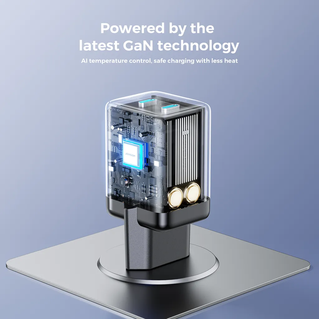Polnilnik Joyroom JR-TCG17, 45W, 3A, 2 x USB-C, črn