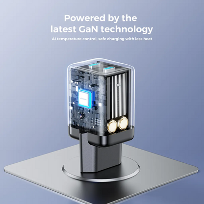 Polnilnik Joyroom JR-TCG17, 45W, 3A, 2 x USB-C, črn