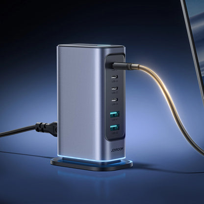 Polnilna postaja Joyroom JR-TCM02, 65W, 3.25A, 2 x USB-A - 4 x USB-C, Siva