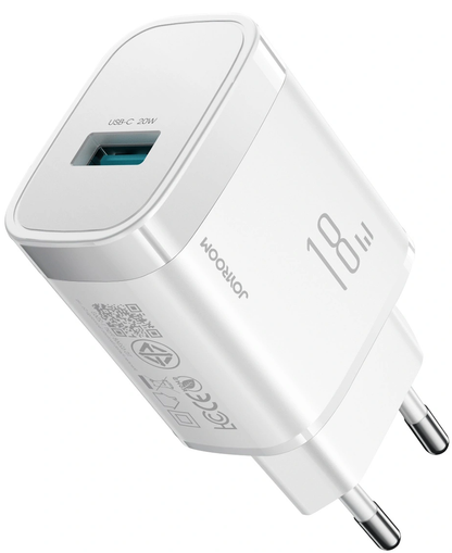 Omrežni polnilec Joyroom JR-TF4, 18W, 3A, 1 x USB-A, bel