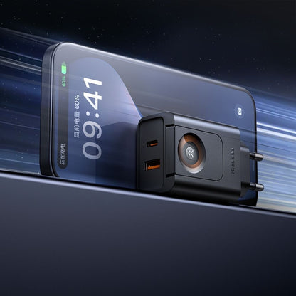 Omrežni polnilec McDodo CH-3700 Companion, 30W, 3A, 1 x USB-A - 1 x USB-C, črn