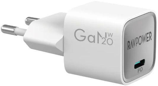 Polnilnik RavPower RP-PC1056, 30W, 3A, 1 x USB-C, Bel