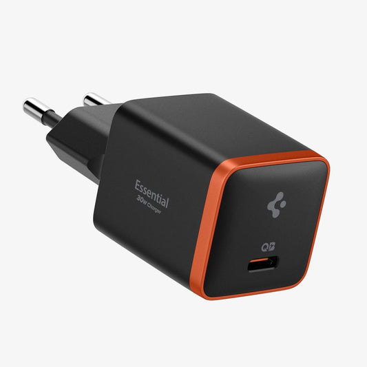 Omrežni polnilec Spigen EE301EU Essential, 30W, 3A, 1 x USB-C, Črn ACH08448