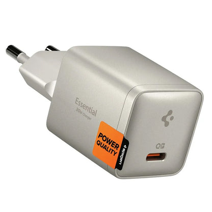 Omrežni polnilec Spigen EE301EU Essential, 30W, 3A, 1 x USB-C, Titan siva ACH10448