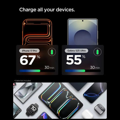 Omrežni polnilec Spigen EE301EU Essential, 30W, 3A, 1 x USB-C, Siva ACH10447