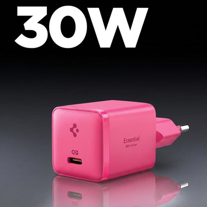 Omrežni polnilec Spigen EE301EU Essential, 30W, 3A, 1 x USB-C, roza ACH10449
