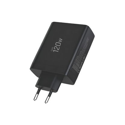 Polnilnik omrežja Tech-Protect NC120W-GAN, 120W, 5A, 1 x USB-A - 3 x USB-C, črn