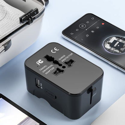 Polnilnik Techsuit HHT202-2C Travel, 15W, 3A, 2 x USB-C, črn