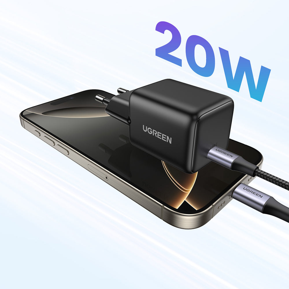 Polnilnik UGREEN X512, 20W, 3A, 1 x USB-C, črn