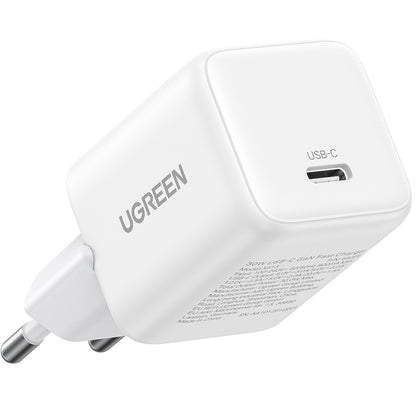 Polnilnik UGREEN X513, 30W, 3A, 1 x USB-C, Bel