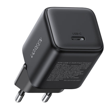 Polnilnik UGREEN X513, 30W, 3A, 1 x USB-C, Črn