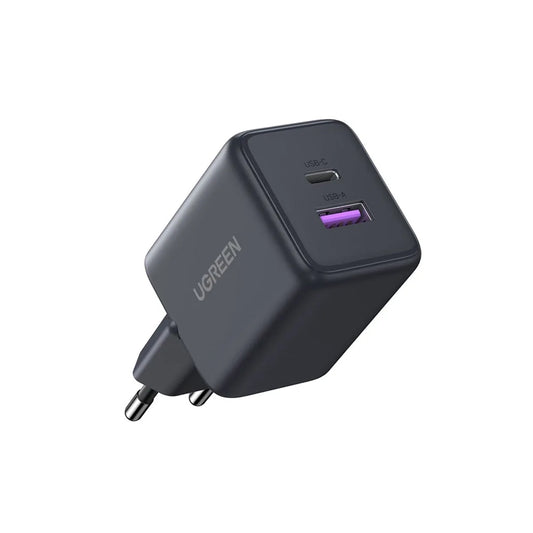 Polnilnik UGREEN X516, 30W, 3A, 1 x USB-A - 1 x USB-C, Siv