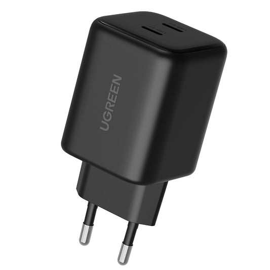 Omrežni polnilec UGREEN X526 (65058), 45W, 3A, 2 x USB-C, Črn