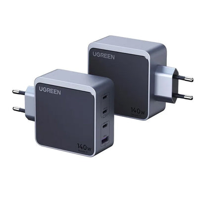 UGREEN X570 Nexode S omrežni polnilec, 140W, 5A, 1 x USB-A - 3 x USB-C, siv