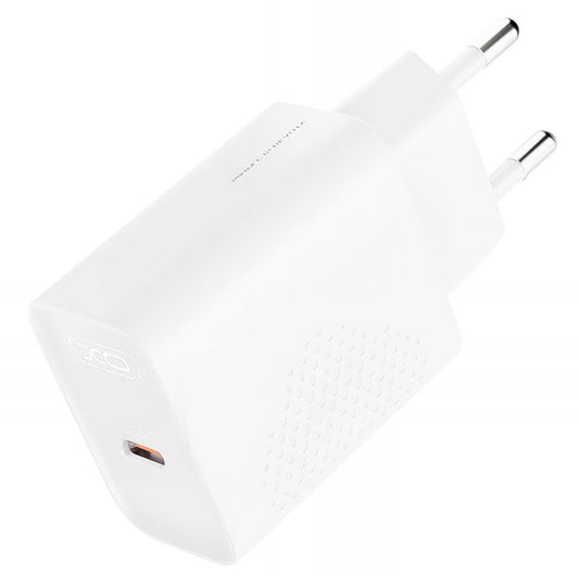 Polnilnik omrežja USB-C XO Design L160, 20W, 3A, 1 x USB-C, Bel