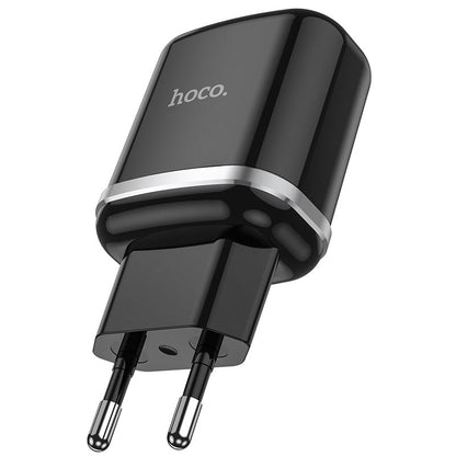Polnilnik HOCO N3, 18W, 3A, 1 x USB-A, Črn