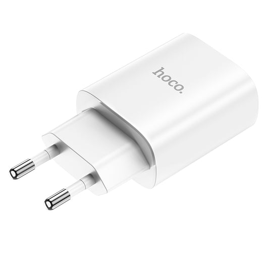 Omrežni polnilnik HOCO N14, 20 W, 3A, 1 x USB-C, bela