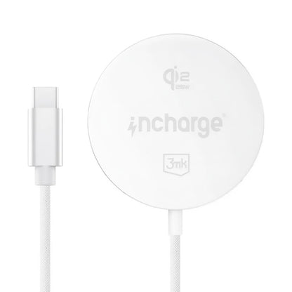 Brezžični polnilec 3MK Align, 25W, bel