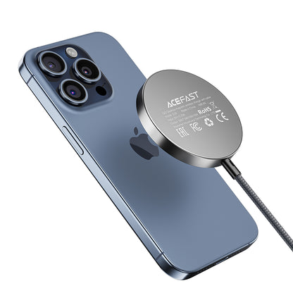 Brezžični omrežni polnilec Acefast E24, 15W, 1.67A, Siv
