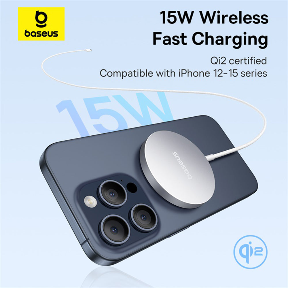Brezžični omrežni polnilec Baseus Simple Mini4 Air, 15W, 1.67A, Srebrn P10278200S11-00