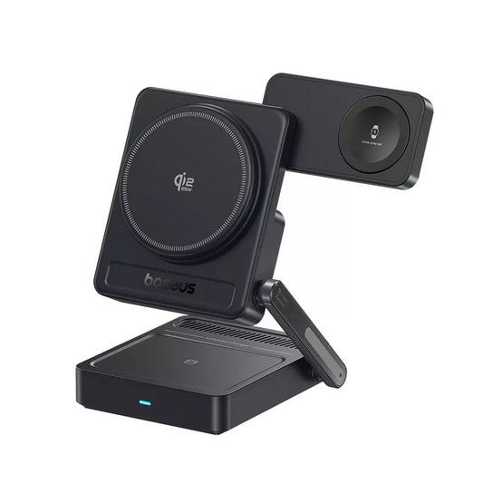 Brezžični polnilec Baseus PicoGo AF21 3v1, 35W, Črn E0205401