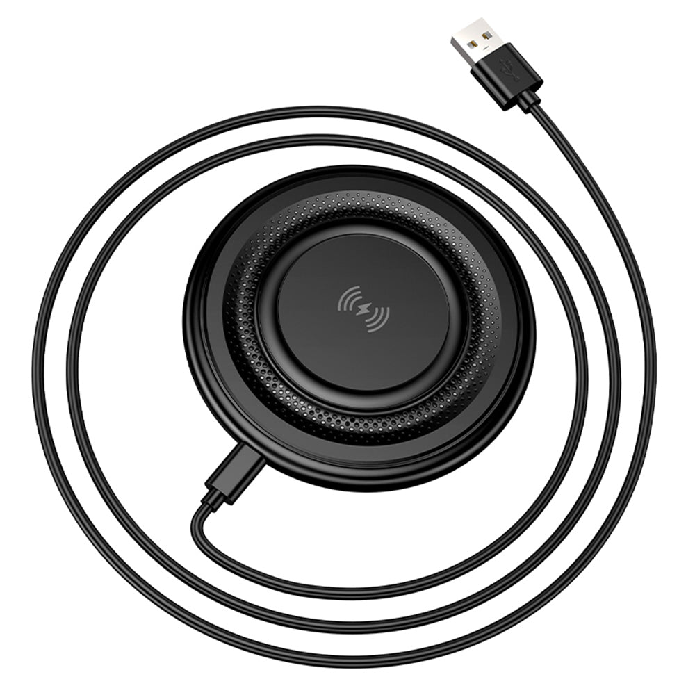 Borofone BQ40 Crown Wireless Network Charger, 15W, 1.67A, Black