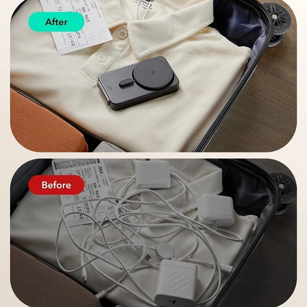 Brezžični omrežni polnilec ESR CryoBoost 3v1, 25W, črn